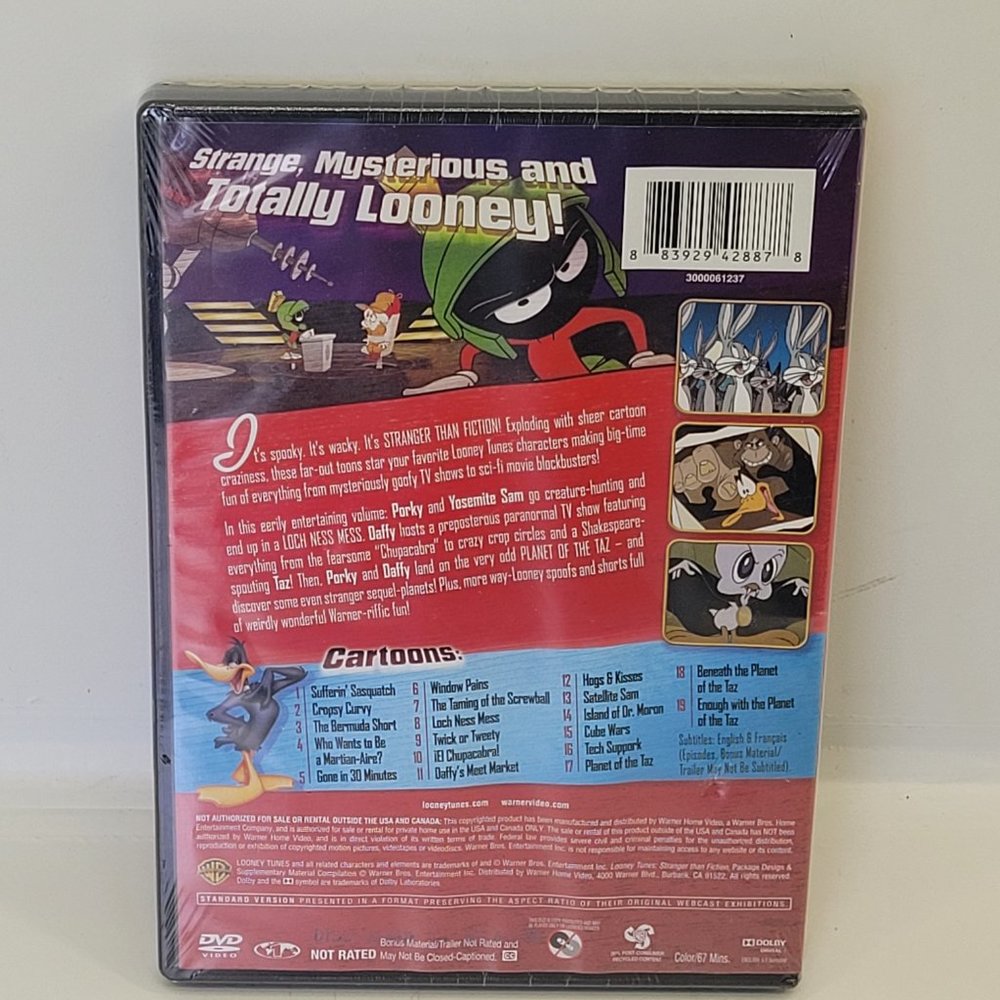 Looney Tunes Stranger Than Fiction - New - Sealed‎ - DVD - Picture 2 of 3